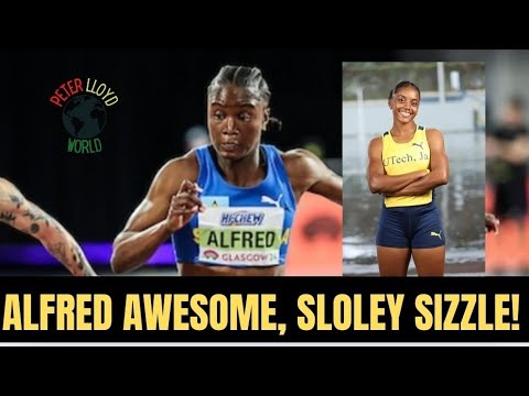 JULIEN ALFRED WAS AWESOME AND KRYSTAL SLOWLY SIZZLED IN THE WOMEN'S 100M !!!