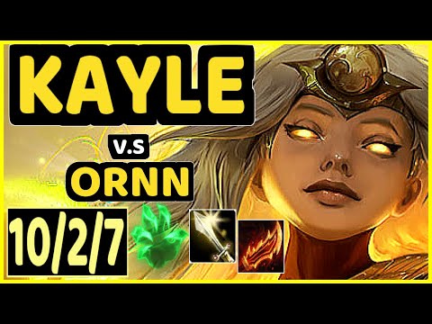 TAY (KAYLE) vs ORNN - 10/2/7 KDA TOP GAMEPLAY - BR Ranked GRANDMASTER