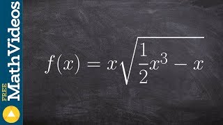 Determine If the Function With a Radical is Even or Odd or Neither