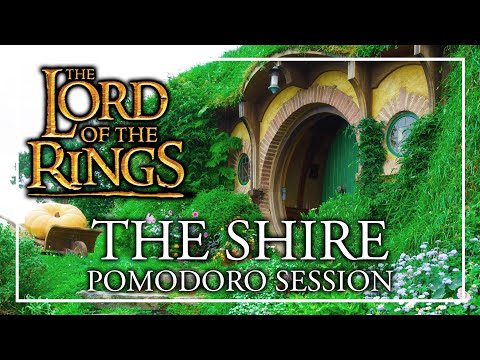 STUDY in THE SHIRE - Pomodoro Session - Lord of the Rings ASMR