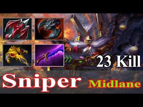 Miracle [ SNIPER] Attack Speed Destroyed Everything On His Path | Cancer Crit Shot Sniper 7.24
