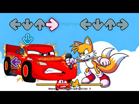 FNF Sonic All PHASES VS Pibby McQueen Sings Pony Girl | Bluey FNF Mods