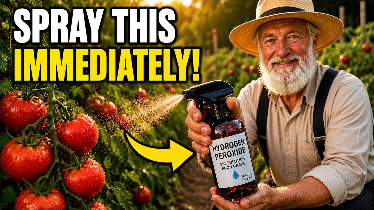 SPRAY Hydrogen Peroxide on Every Tomato Now — The Amish Secret the Garden Industry Hid From You