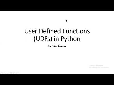 Week 6 User Defined Functionudfs In Python