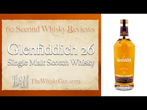 Glenfiddich 26 Single Malt Scotch Whisky - 60 Second Whisky Review #099