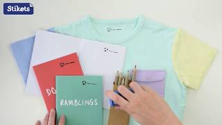 New Stikets Name Stamps for Clothes and School Supplies