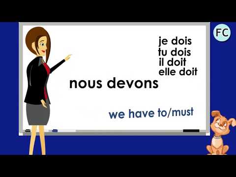 Le Verbe Devoir au Présent - To Have to / must Present Tense - French Conjugation
