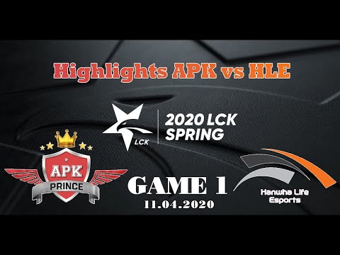 APK vs HLE Highlights Game 1 LCK Spring 2020 [11.04.2020] APK Prince vs Hanwha Life Esports