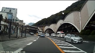 preview picture of video '箱根湯本駅前→1号線→箱根湯本駅前商店街. Hakone-Yumoto Station.'