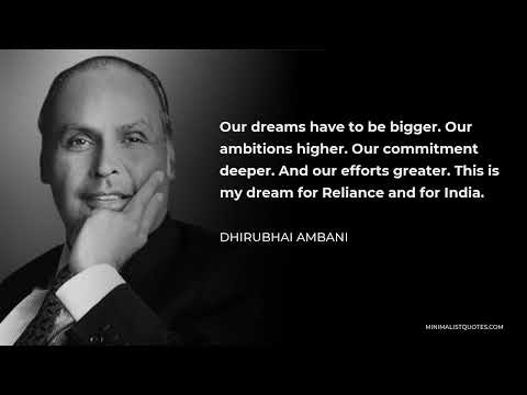 DHIRUBHAI AMBANI: motivational video