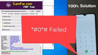 Samsung Mobiles FRP Unlock - If fail Star Hash ZERO Srat Hash (*#0*# Not Working)