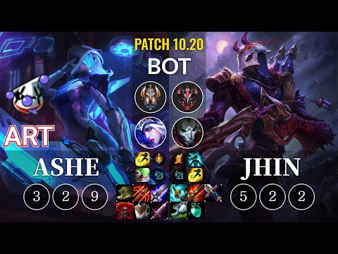 RJ Art Ashe vs Jhin Bot - KR Patch 10.20