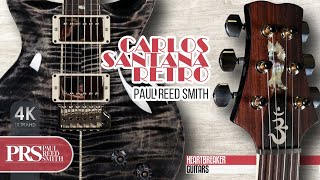 Video thumbnail for PRS Santana Retro with Flame Maple Charcoal Wrap Top by Heartbreaker Guitars