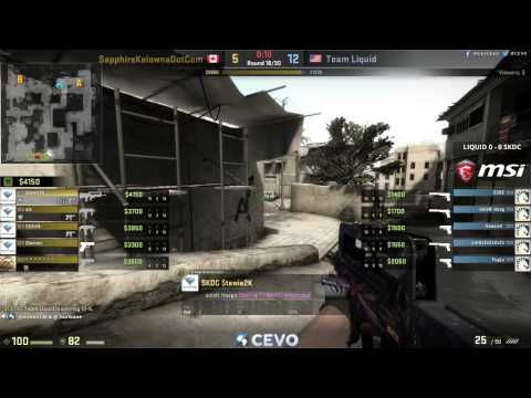 Team Liquid vs SapphireKelownaDotCom Game 1 (CEVO-P CS:GO Season 7) - Misled & Hurikane