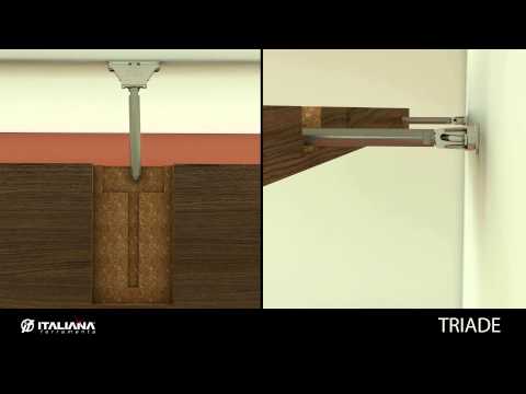 TRIADE Concealed Shelf Support / Shelving System - Italiana Ferramenta