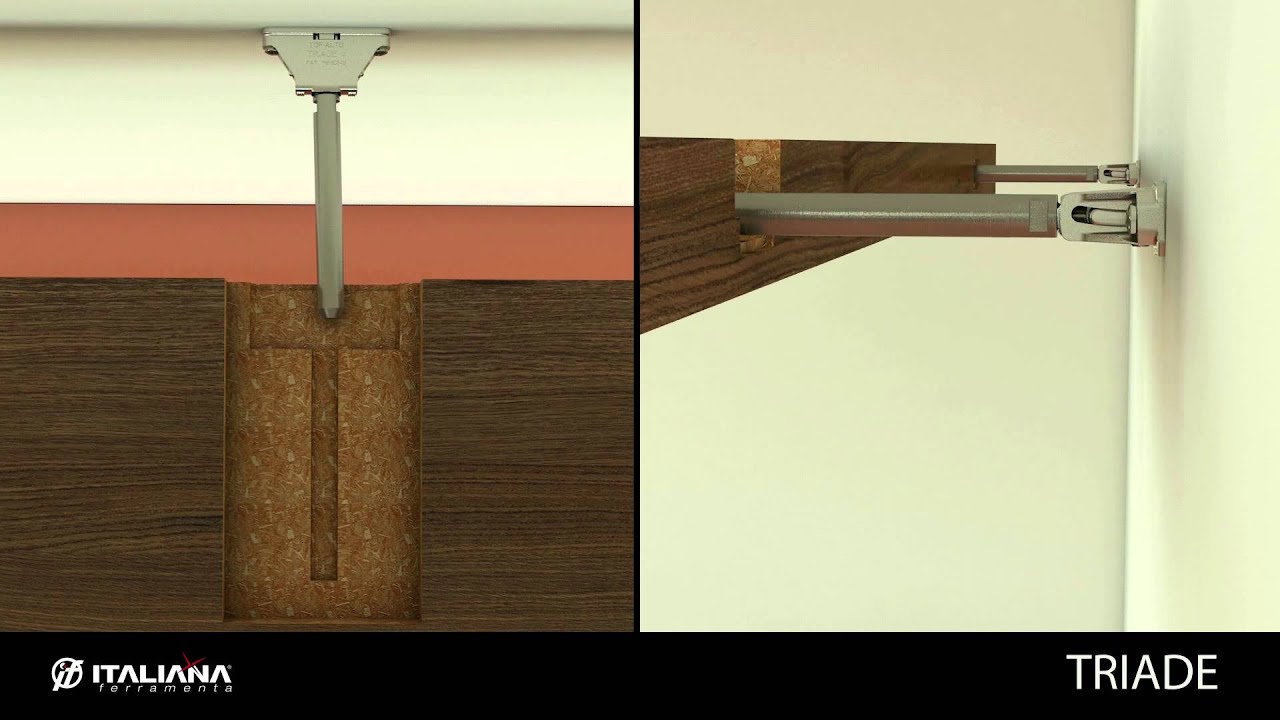 TRIADE Concealed Shelf Support / Shelving System - Italiana Ferramenta