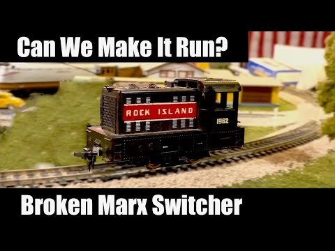 Can We Make It Run? Broken Vintage Marx Switcher Locomotive