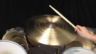 Video thumbnail for Sabian 21" HH Raw Bell Dry Ride - 3186g by The Drum Shop - Portland, Maine