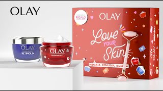 Olay ¡Deslumbra en Navidad con tu Pack de Cremas Regenerist día y Retinol24 noche Olay! anuncio