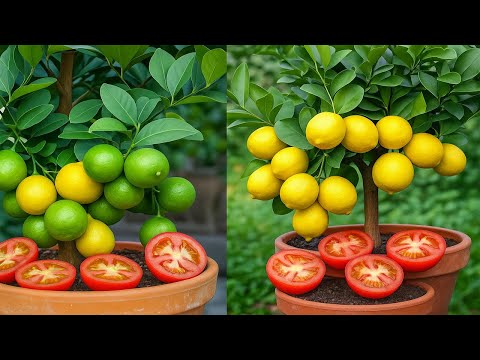 Lemon Branches With Tomatoes – Surprisingly, They Root Super Fast!