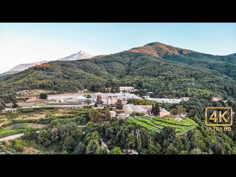 Filotheou Monastery Mount Athos | Ιερά Μονή Φιλοθέου Άγιο Όρος | Drone Video 🇬🇷 [4K] ✅