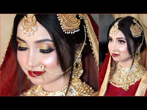 Affordable bridal makeup tutorial step by step | beautiful 😍 Nikah bridal look