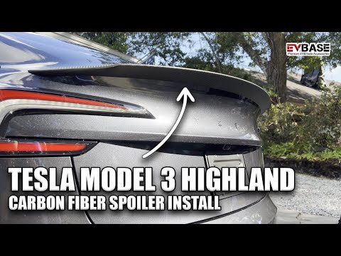Installing & Reviewing the Best Tesla Model 3 Highland Carbon Fiber Spoiler