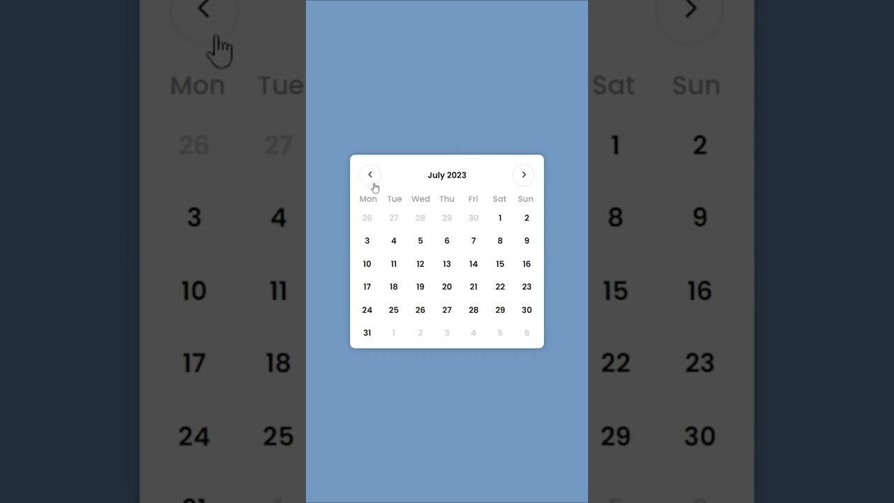 How To Make A Dynamic Calendar Using HTML CSS & JavaScript