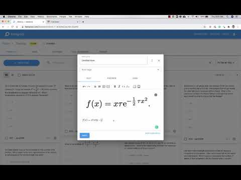 Math formatting in Itempool
