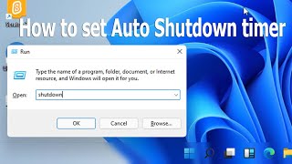 How to set auto shutdown timer Windows 11|timer to turn off computer without software