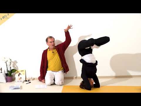 sitzender Lotuskopfstand - Yoga Asana Lexikon