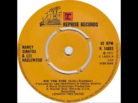UK New Entry 1971 (147) Nancy Sinatra & Lee Hazlewood - Did You Ever