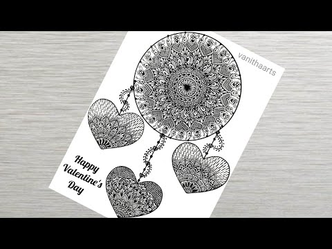 Valentine s Day Special Drawing How to Draw Mandala Art for Beginner Step by Step Cup and Saucer
