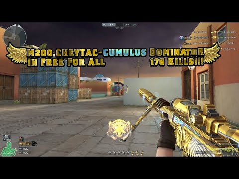 Crossfire West | *NEW* M200 CheyTac-Cumulus Dominator | 176 Kills!! [Free For All]