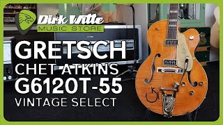 Video thumbnail for Dirk Witte DEMO - Gretsch G6120T-55 Vintage Select '55 Chet Atkins Orange Stain Lacquer by Dirk Witte Music Store