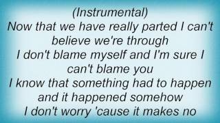 Ray Charles - It Makes No Difference Now Lyrics