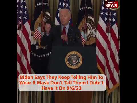 Biden Says They Keep Telling Him To Wear A Mask: 'Don't Tell Them I Didn't Have It'