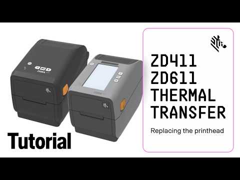 ZD411T/ZD611T Replacing the Printhead | Zebra