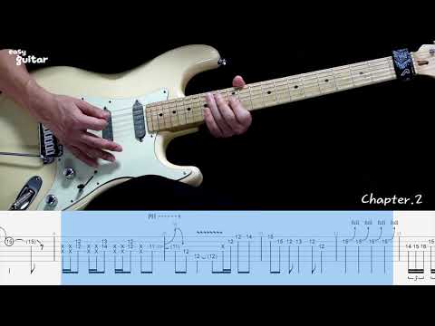 Bon Jovi - Livin' On A Prayer Guitar Solo Lesson With Tab (Slow Tempo)