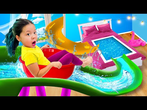 I Built a Waterpark in My House! Funny Situations & Crazy Ideas by Crafty Hacks