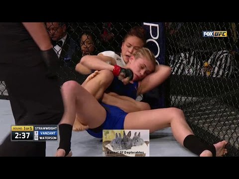 Paige VanZant vs Michelle Waterson Fight CHOKE OUT Rear Naked Submission Round 1 UFC Fight Night HD