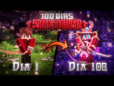 SOBREVIVI 100 DIAS COMO O ÚLTIMO SAMURAI DO MINECRAFT - O FILME