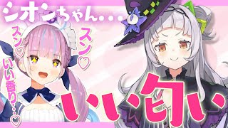 思春期の高校生やん - いい匂いがするシオンとスンスンスンスン嗅ぎまくるあくあ【湊あくあ/紫咲シオン/ホロライブ切り抜き】