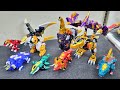 TOY ASMR KING EMPEROR 2つの恐竜合体ロボで遊ぶカチャカチャ音 アルティメット�