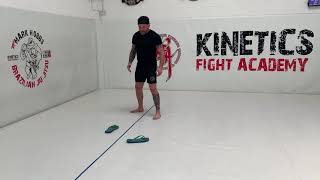 Muay Thai footwork slide and pivot