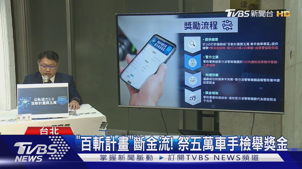 「百斬計畫」阻詐騙! 祭五萬車手檢舉獎金
