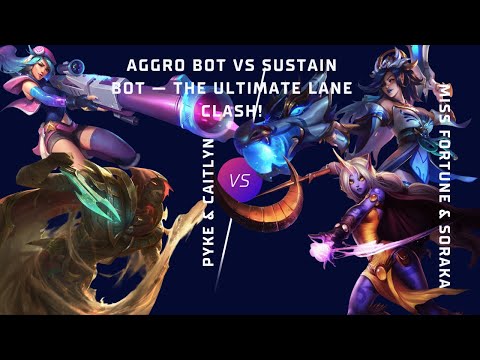 Aggro Bot vs Sustain Bot — The Ultimate Lane Clash!