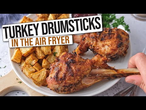 Crispy Air Fryer Turkey Drumsticks [Easy Recipe]
