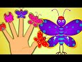Butterfly Finger Family Nursery Rhymes For Kids Nurseryrhymes Butterfly Finger Cartoon