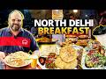 North Delhi Breakfast Chole Kulche Matar Kachori Amritsari Naan Chole Bhature Sambar Vada